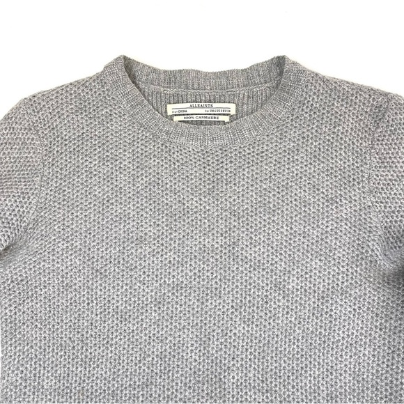 All Saints Char Boyfriend Jumper Sweater 100% Cashmere Sz2 - Picture 9 of 15